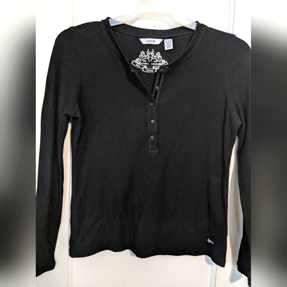 Izod Women's Henley Long Sleeve Shirt